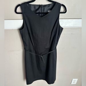 Collection B Elegant Belted Black Dress Size 10